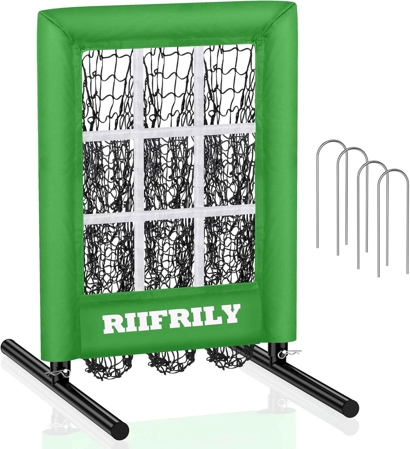 Heavy-Duty 9 Hole Baseball Pitching Net for Training Practice