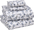 Full Flannel Sheets Set - 100% Cotton Full Size, Deep Pockets
