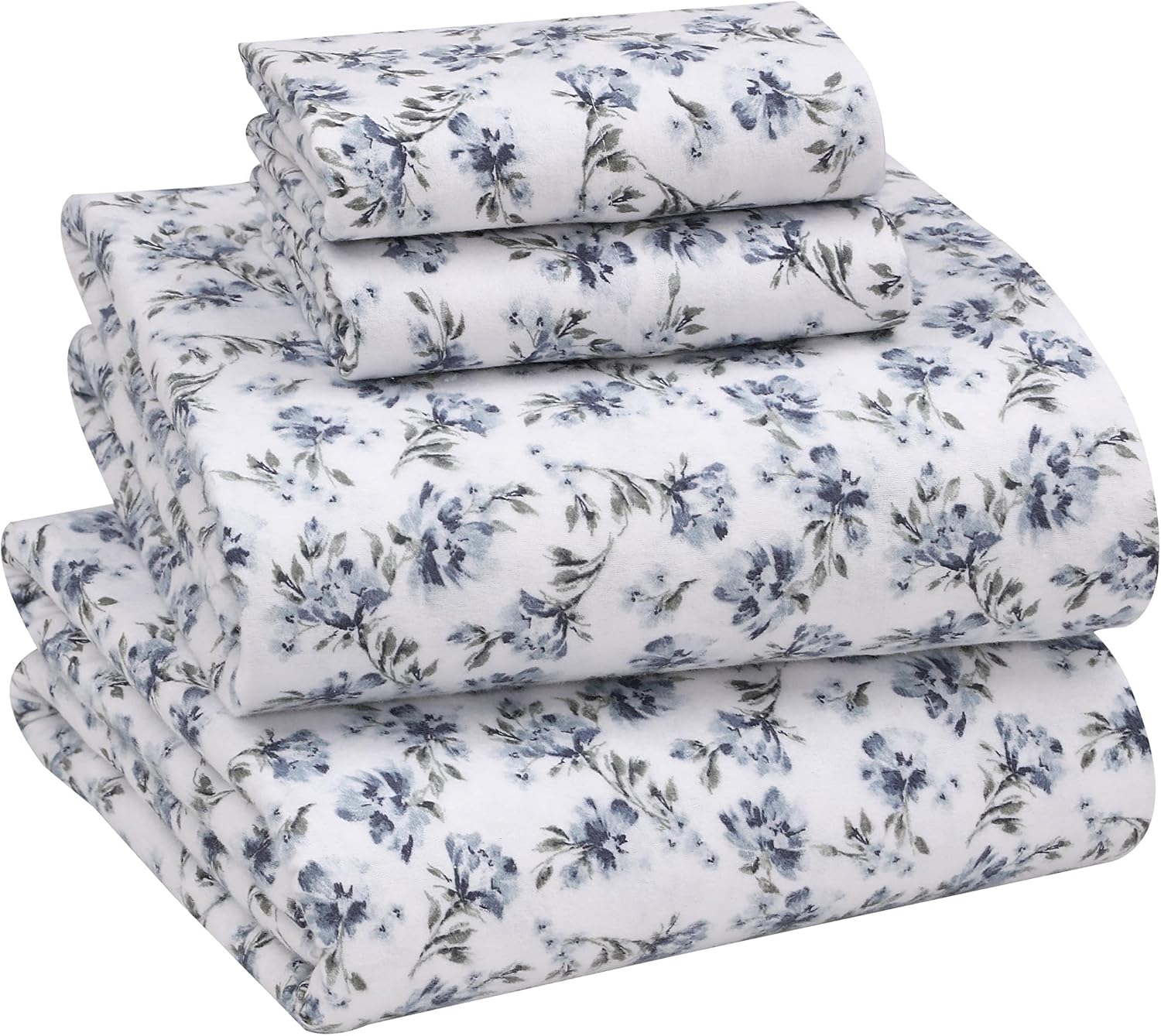 RUVANTI Flannel Sheets Full Size - 100% Cotton Cozy Set