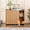Large Cat Litter Box Enclosure Cabinet - Hidden Litter Furniture