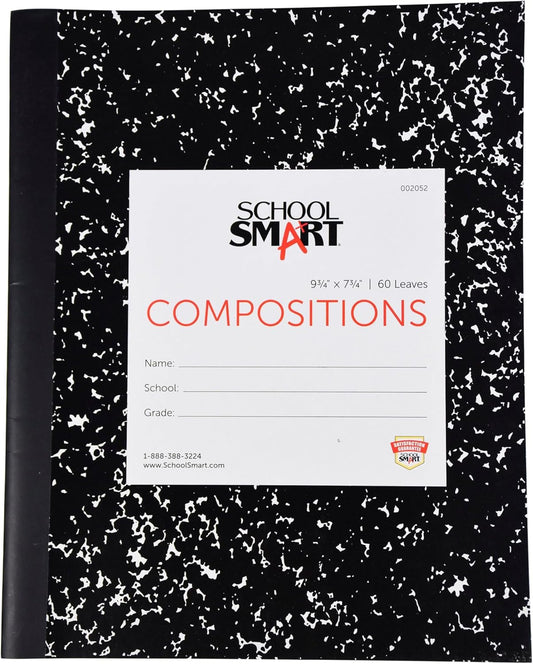 School Smart Flexible Cover Composition Book for Easy Note-Taking