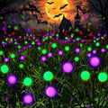 Halloween Solar Pathway Lights 6 Pack - Swaying Green & Purple