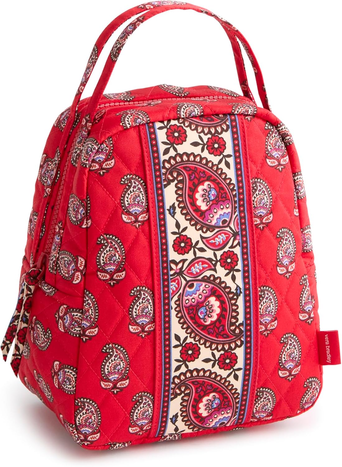 Vera Bradley Premium Cotton Lunch Bag in Flowering Paisley Goji
