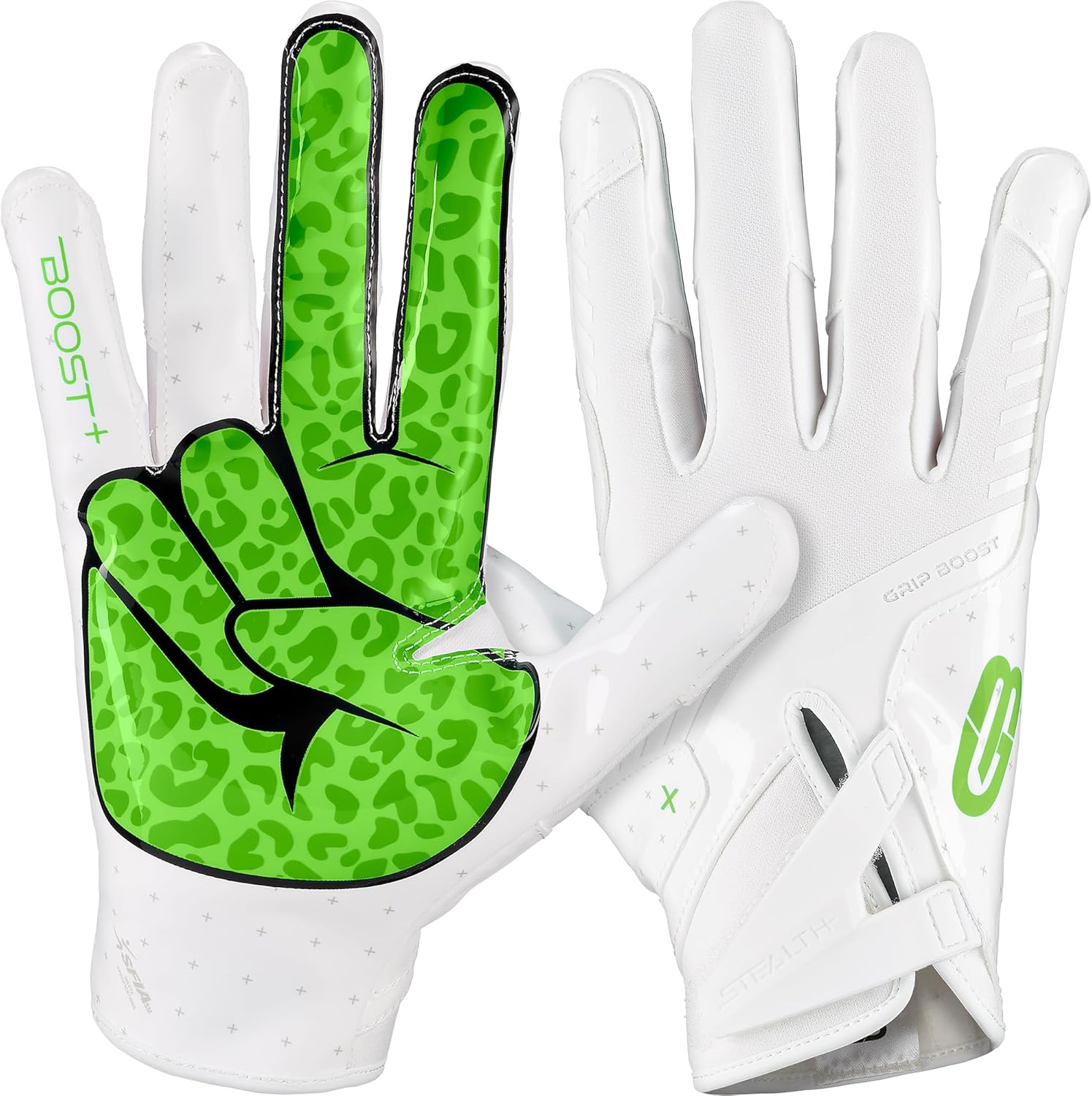 Grip Boost Football Gloves with Sticky Technology for All Players