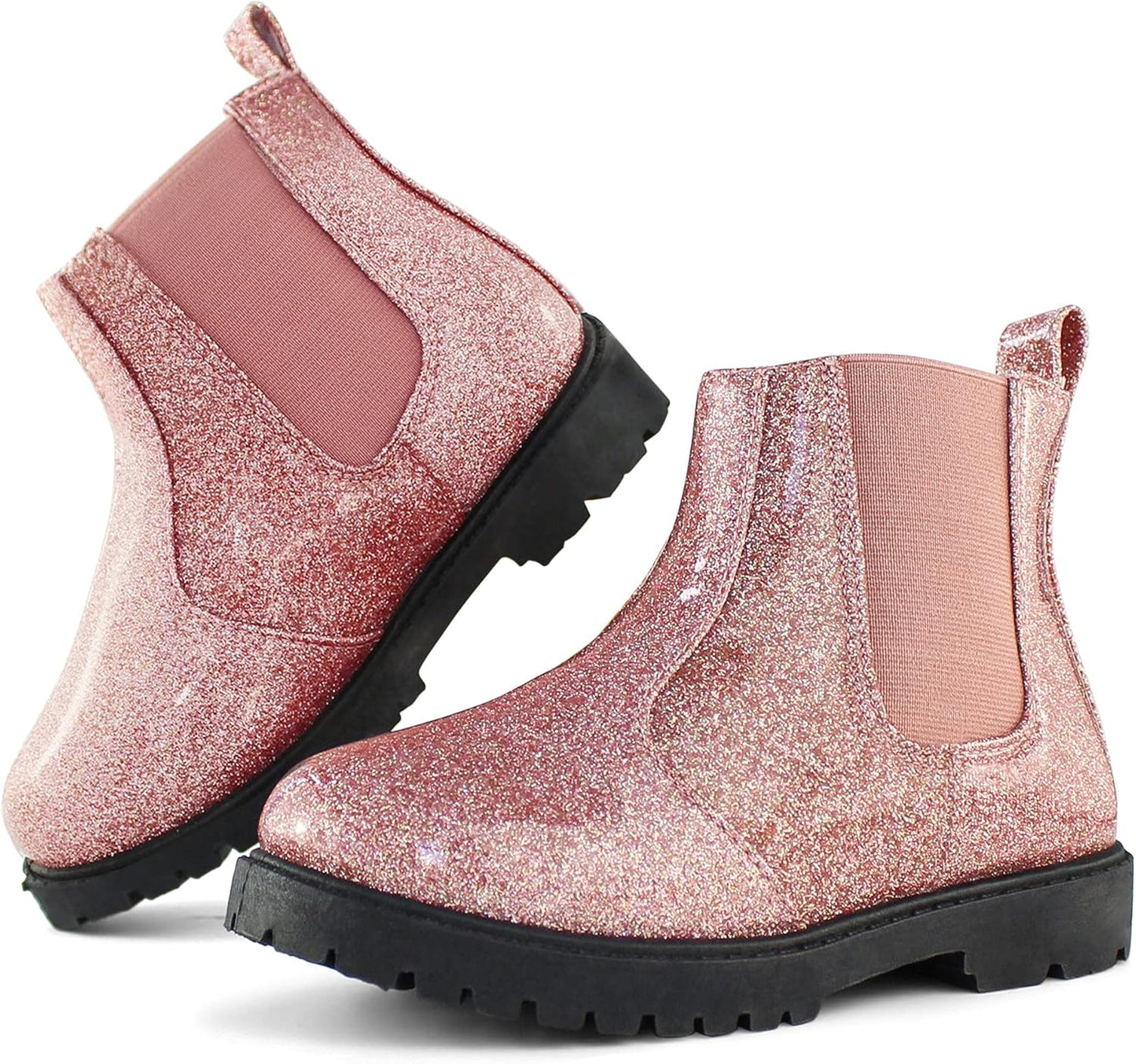 Tobfis Girl's Fashion Shiny Chelsea Boot Ankle Boots Review