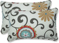 Pillow Perfect Bright Floral Indoor/Outdoor Throw Pillows