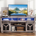 65 Inch TV Stand for up to 75 in TVs - Farmhouse Entertainment Center