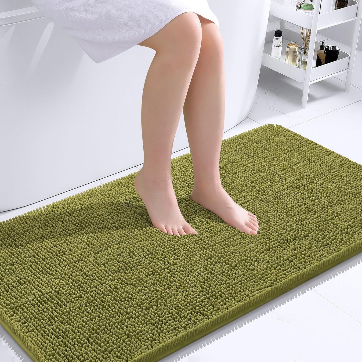 OLANLY Extra Soft Chenille Bath Rugs for Ultimate Comfort