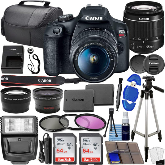 Canon EOS Rebel T7 DSLR Camera Bundle with Essential Accessories