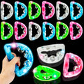 LED Tambourines 16 Pack Colorful Light Up Tambourines for Parties