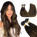 U Tip Hair Extensions Real Human Hair 16in 50g 50S - Invisible