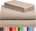 Queen Microfiber Sheet Set Light Khaki - 4 PC Deep Pocket