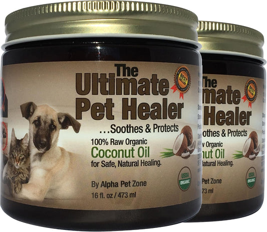 Organic Coconut Oil for Dogs & Cats Skin and Coat Treatment