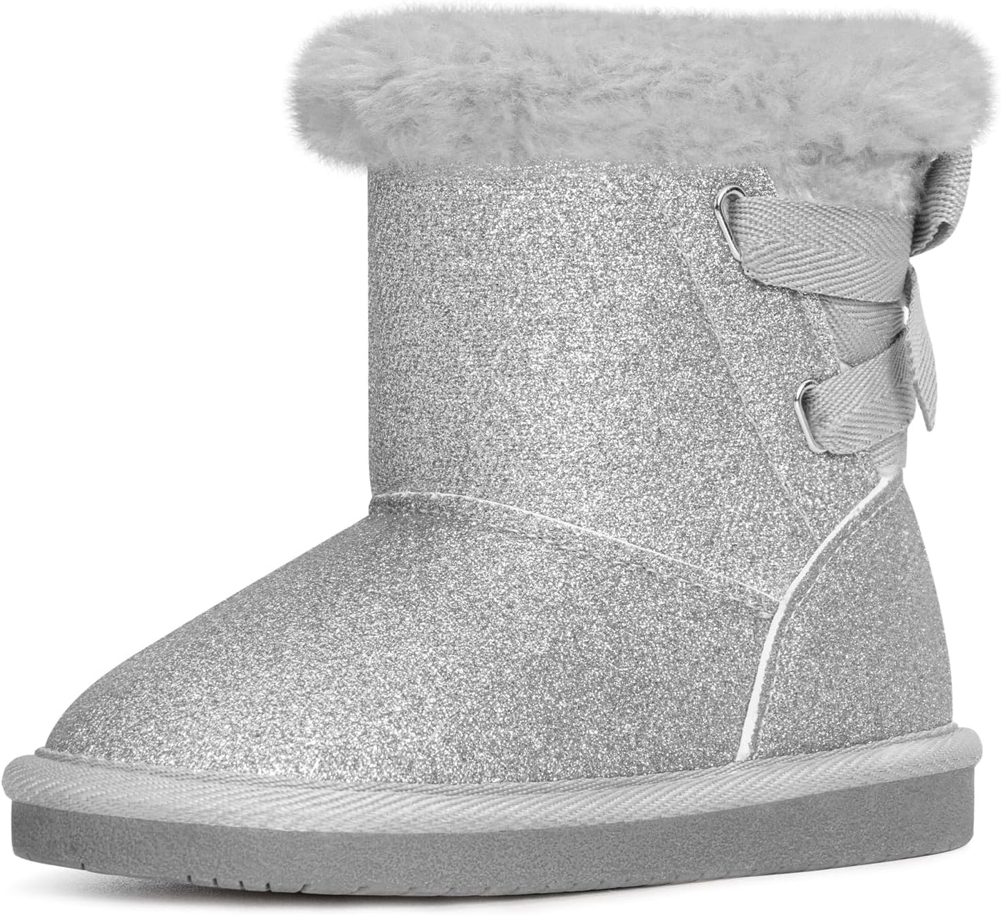KRABOR Toddlers Little Girls Glitter Winter Snow Boots Review