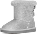 Toddlers Glitter Winter Snow Boots for Little Girls - Warm Cotton