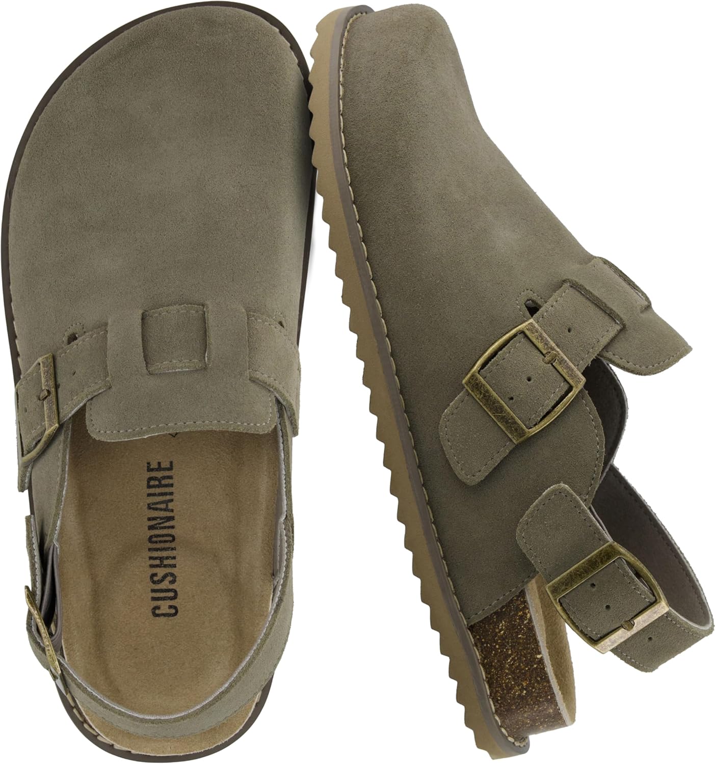 CUSHIONAIRE Brooklyn Suede Womens Slides for Summer Comfort