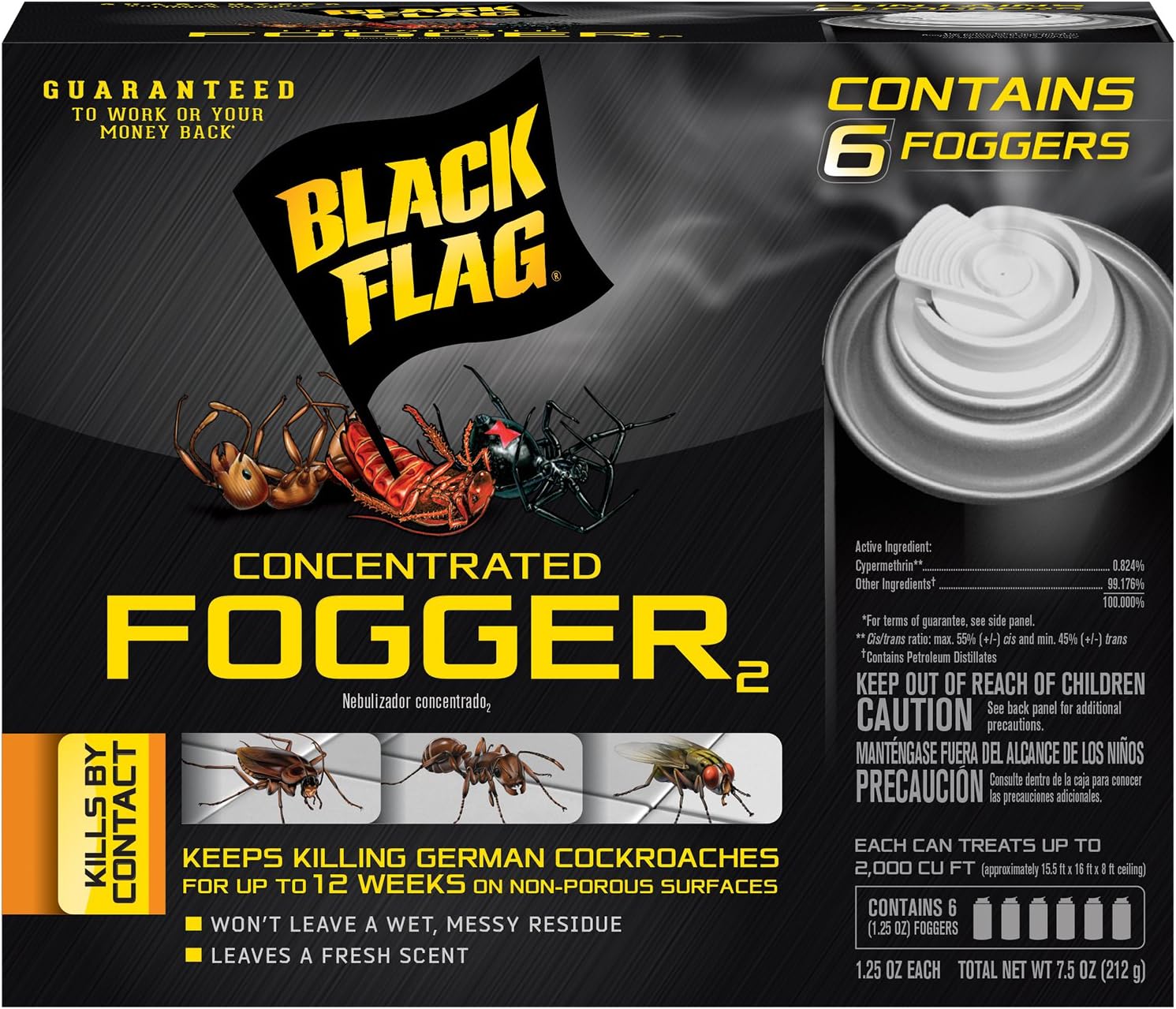 Black Flag Indoor Fogger Pack of 4 for Effective Pest Control