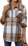 Zeagoo Fleece Sherpa Jacket Shacket - Cozy Lined Flannel for Winter