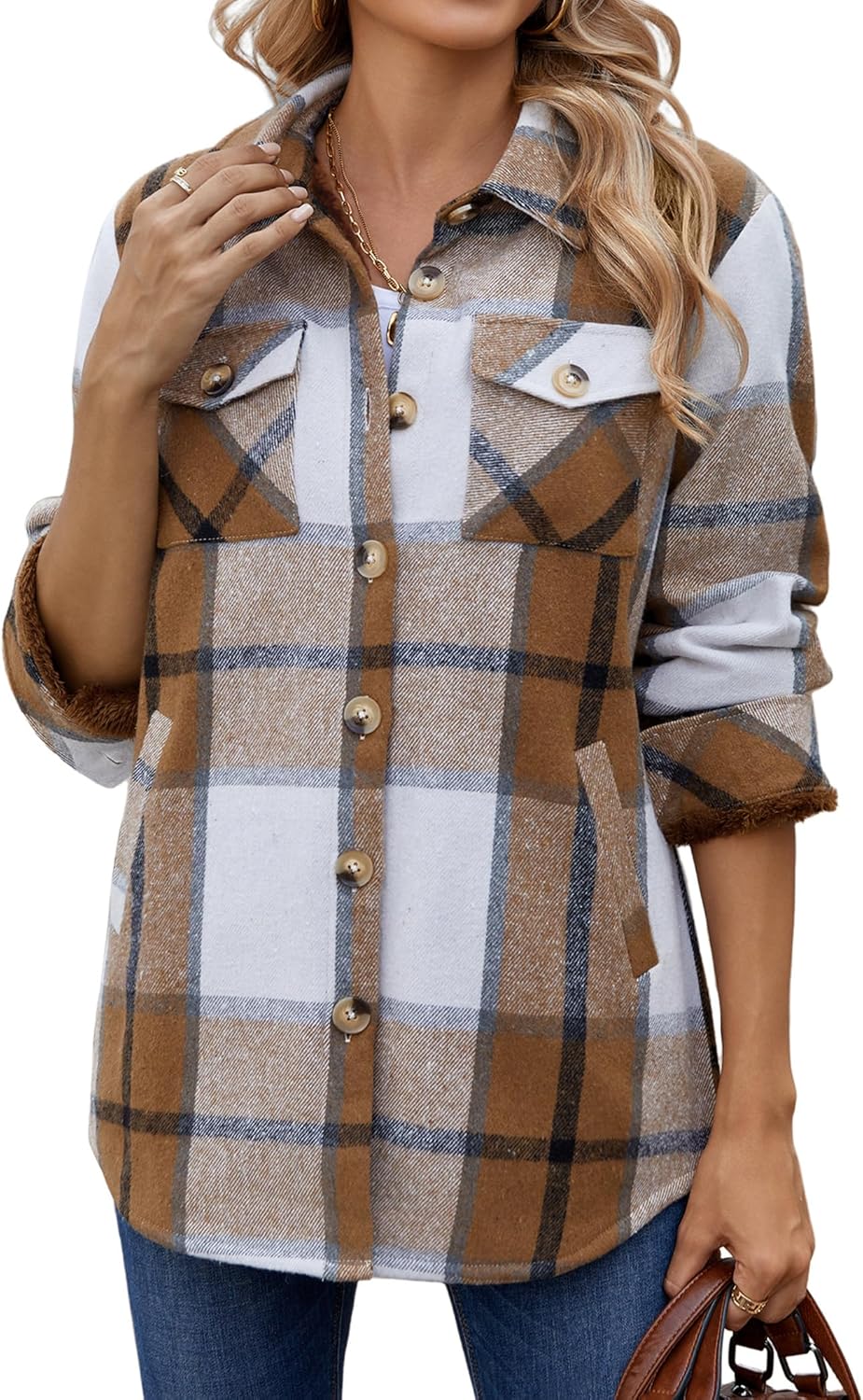 Zeagoo Women's Fleece Sherpa Jacket for Cozy Winter Style