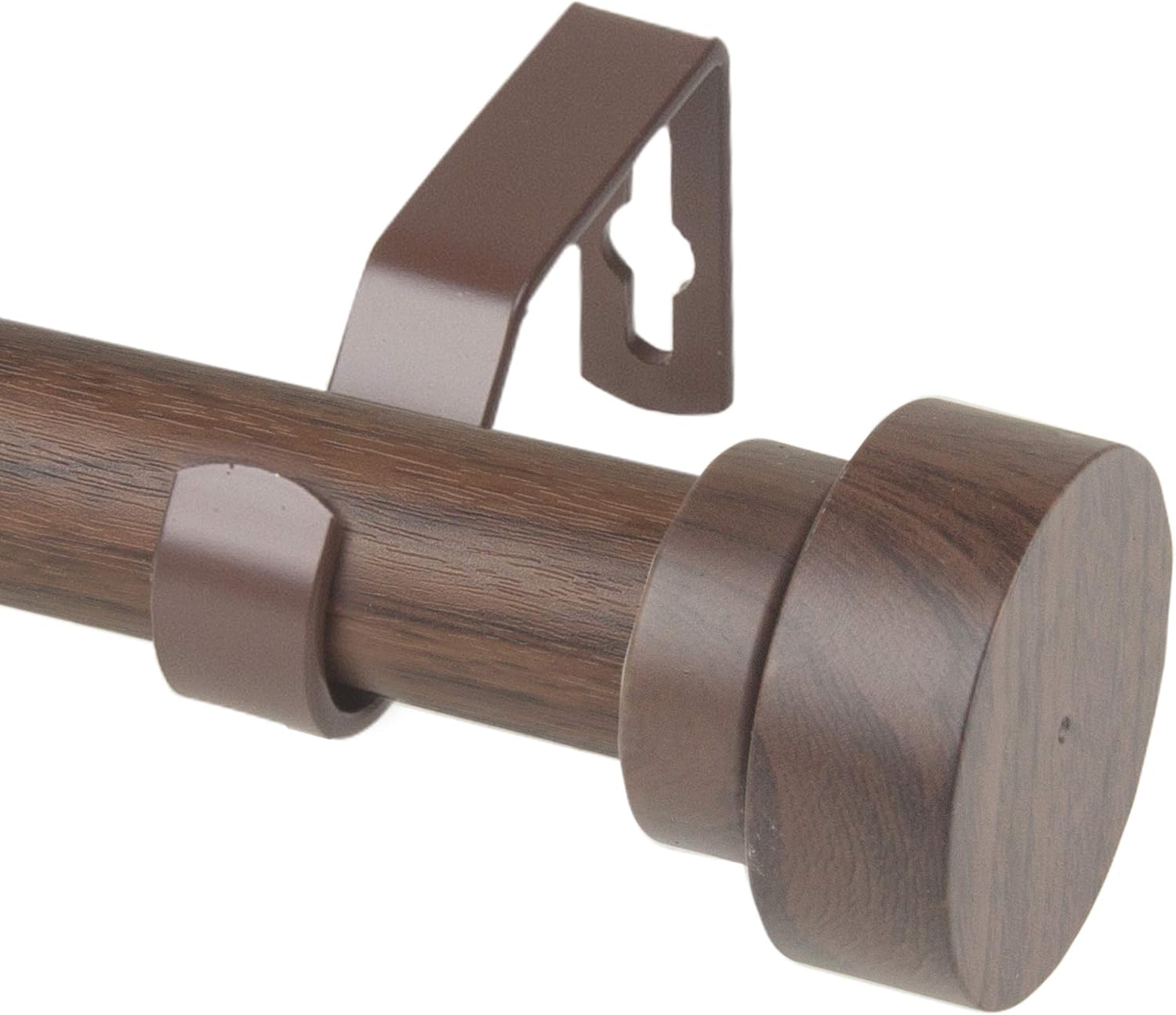 Rod Desyne Dark Walnut Curtain Rod: 48-84 inch