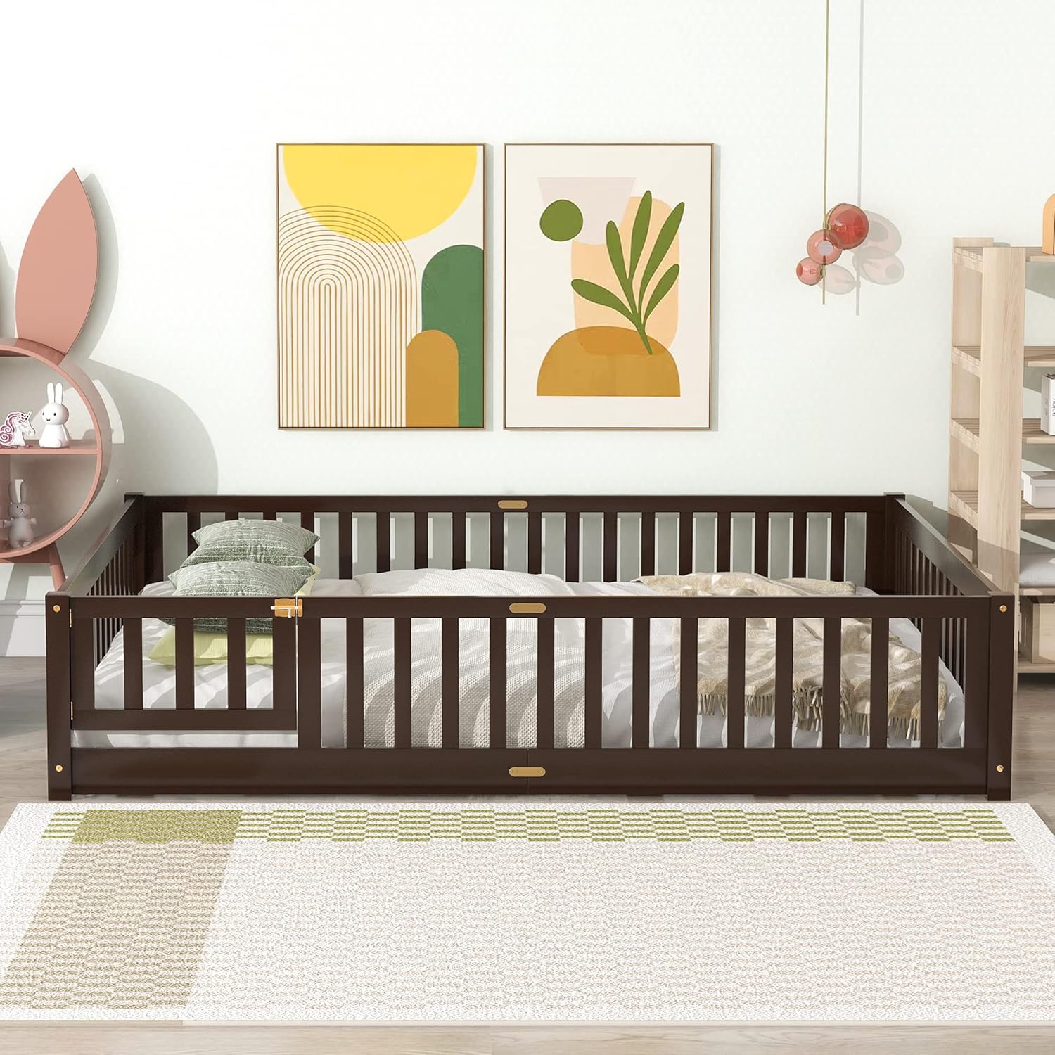 i-POOK Queen Floor Bed for Children with Safe Design and Durability