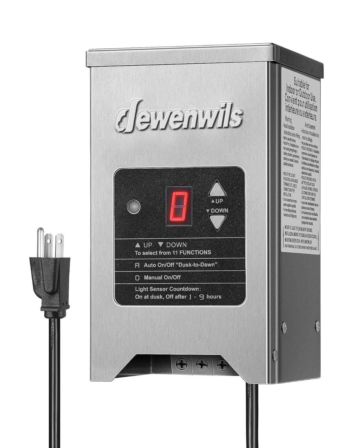 200W Low Voltage Landscape Transformer with Photocell Sensor