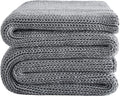 Knitted Weighted Blanket 50x60 10lbs - Cooling Chunky Knit Relaxation