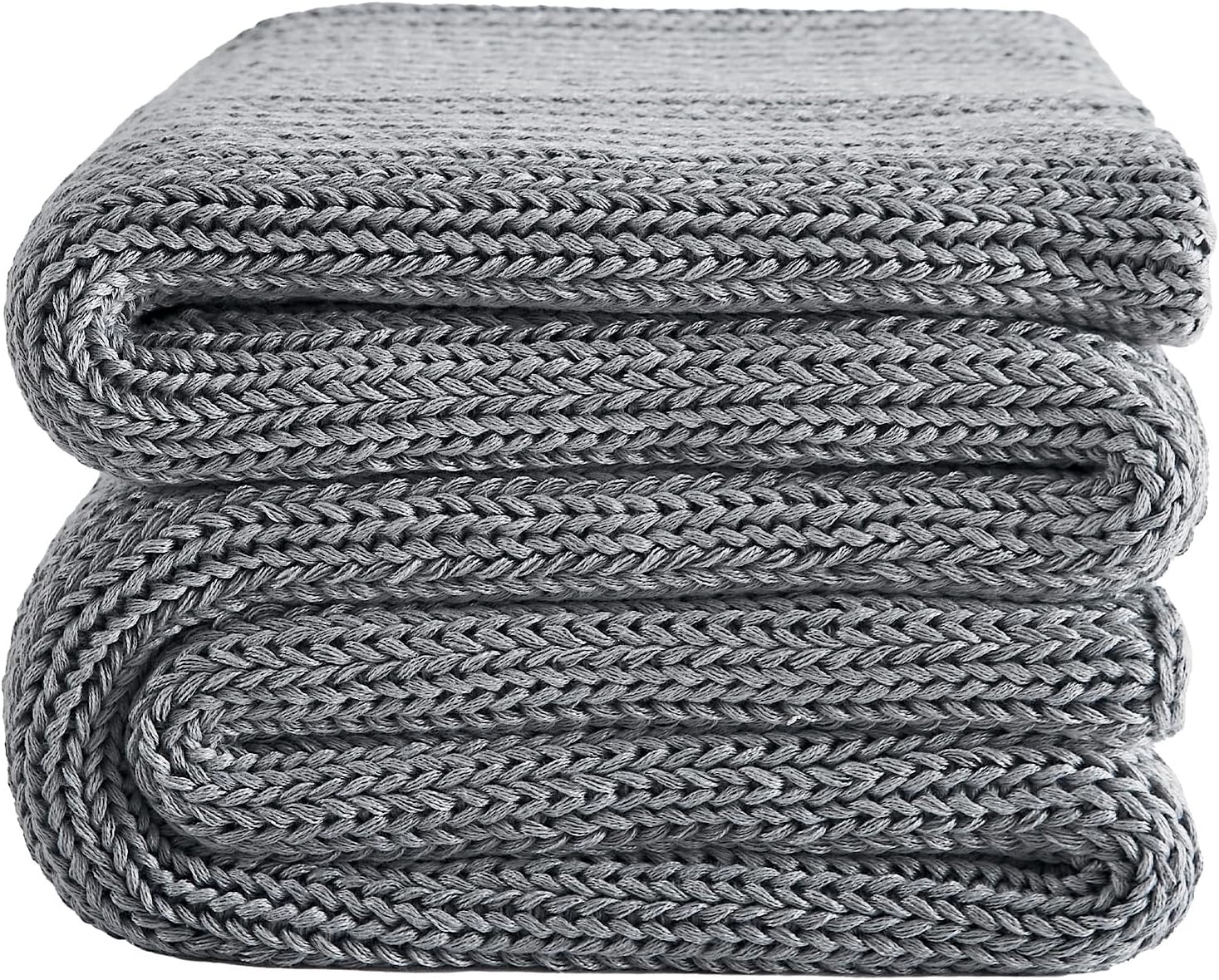 Knitted Weighted Blanket - 50x60in 10lbs Cooling Chunky Knit