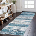 KOZYFLY Modern Abstract Hallway Runner Rug 2x6 - Soft Washable Runner