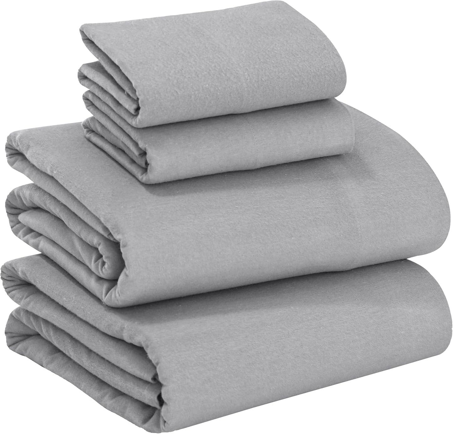 RUVANTI 100% Cotton Flannel Sheets Full Size Cozy Bedding Set