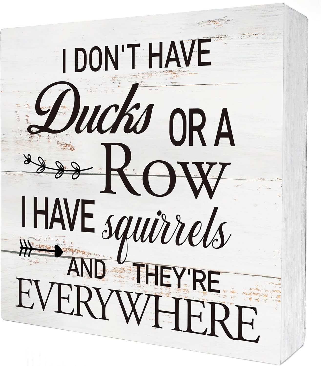 POPIPU ART Funny Office Quote Box Sign - Humorous Desk Decor!