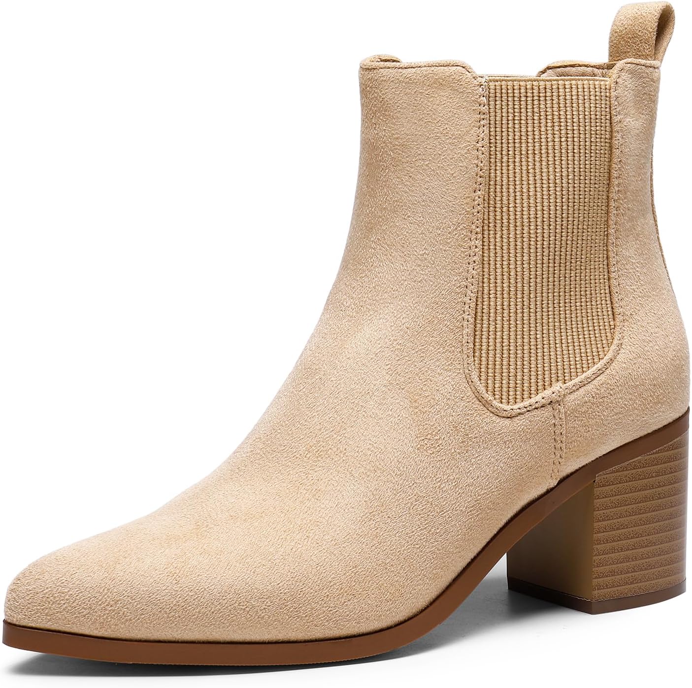 DREAM PAIRS Women's Retro Elastic Chelsea Ankle Boots for Fall