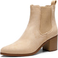 DREAM PAIRS Retro Chelsea Ankle Boots - Comfortable Low Chunky Heel 75