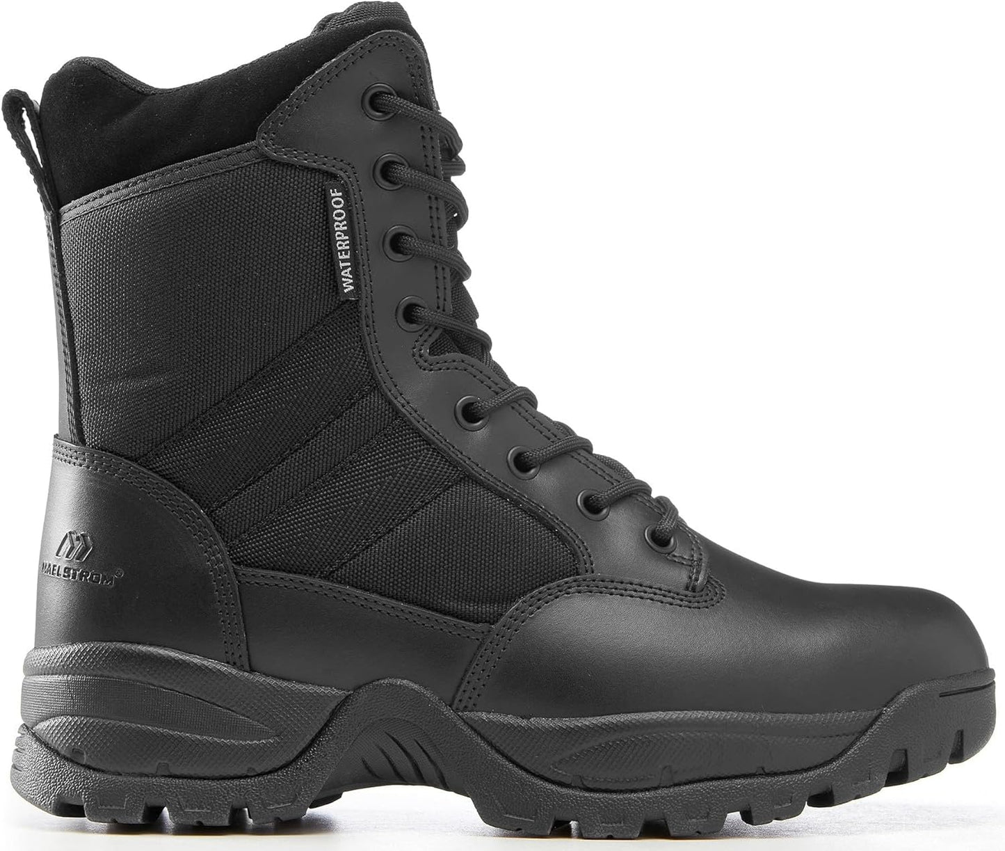 Maelstrom Men's Tactical Work Boots with Side Zipper for Comfort