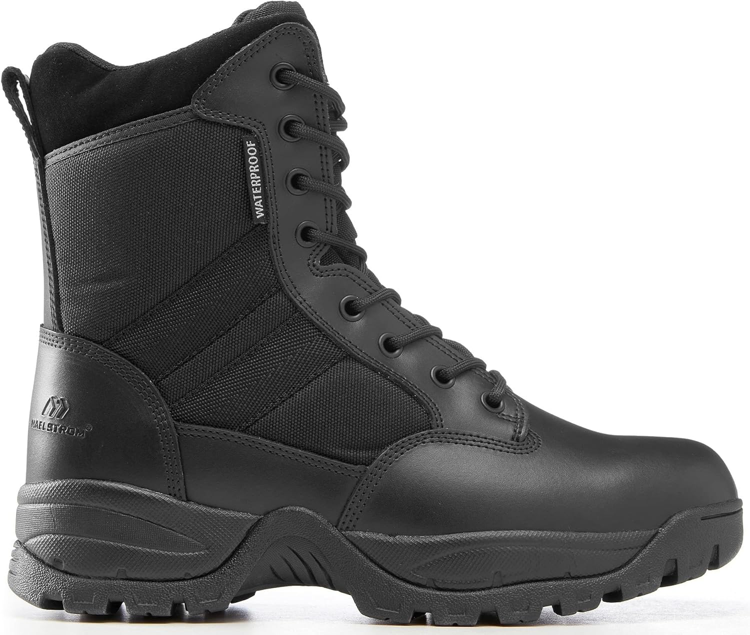Maelstrom Men's Tactical Work Boots with Side Zipper for Comfort