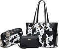 Women Fashion Synthetic Leather Handbag Set 4pcs - Versatile Everyday