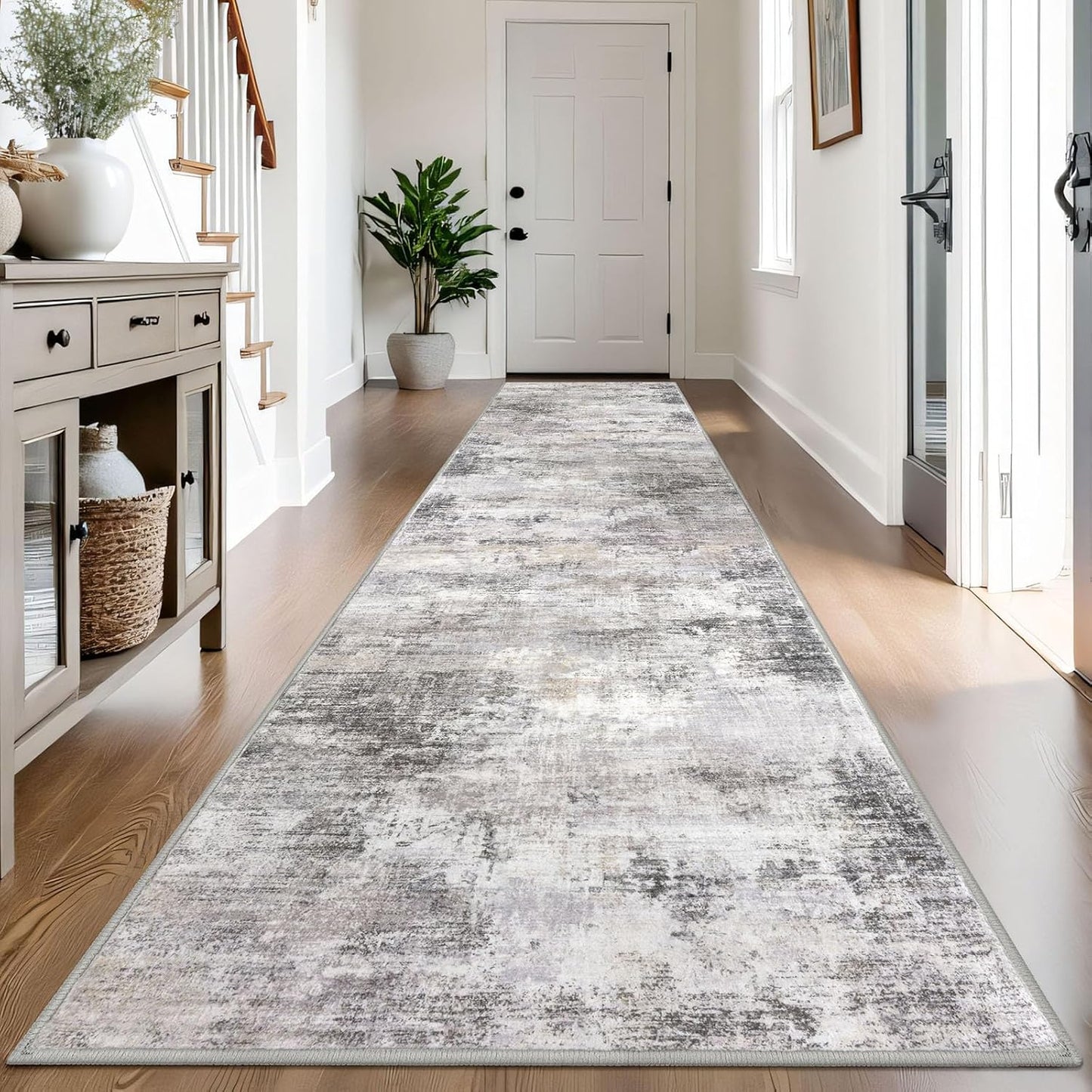IOHOUZE Abstract Runner Rug 3x14 Ft for Modern Hallways