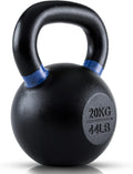Single Cast Iron Kettlebell Powder Coated - Wide Handle Strength Tool