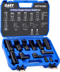 Oxygen Sensor Socket Set 12pc - Durable O2 Removal Kit