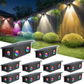 T-SUN Solar Fence Lights Outdoor - 8 Modes for Every Occasion