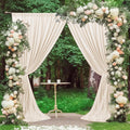 Beige Backdrop Curtains 10ft x 10ft for Wedding and Photography