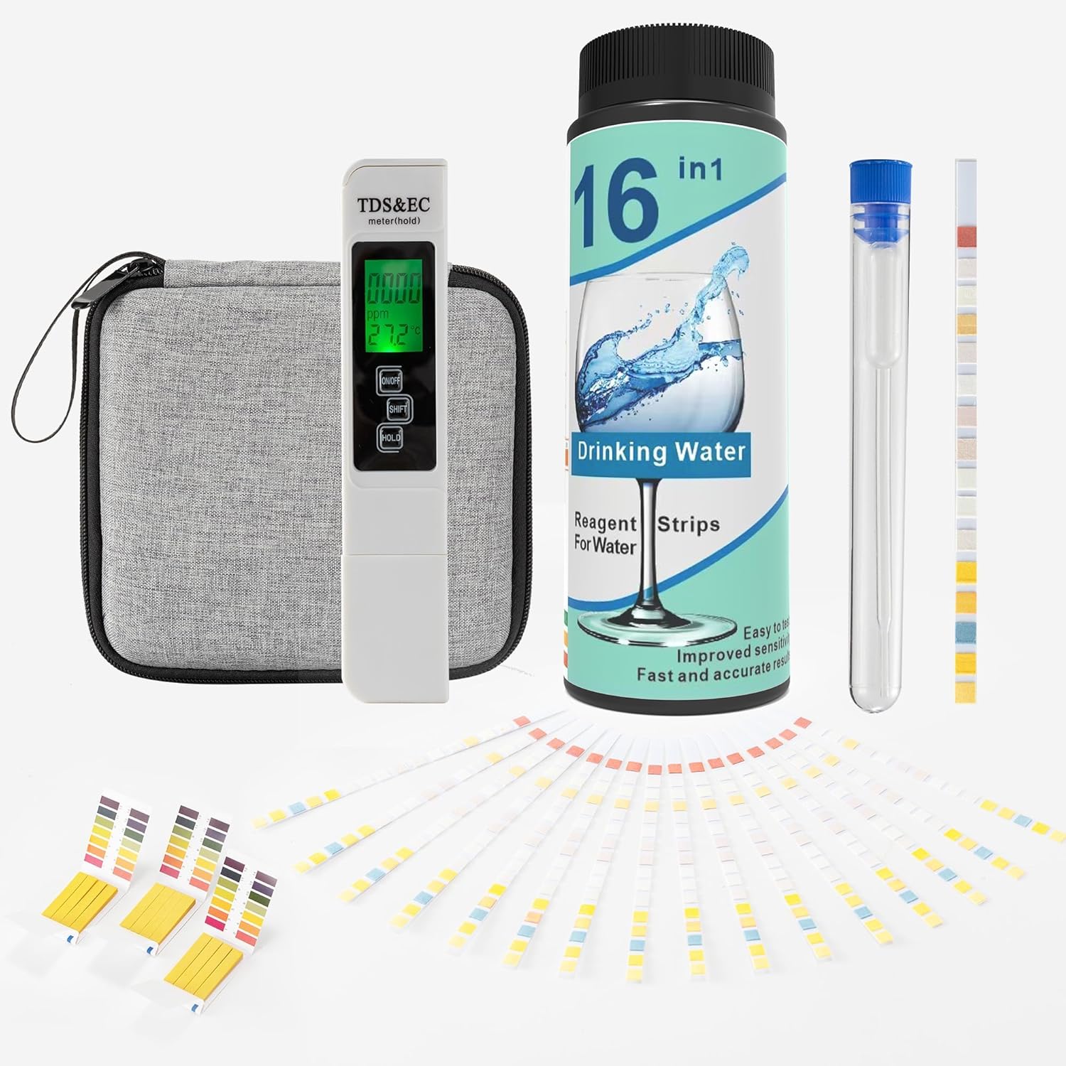 21-in-1 Drinking Water Kit for pH, Hardness, and More