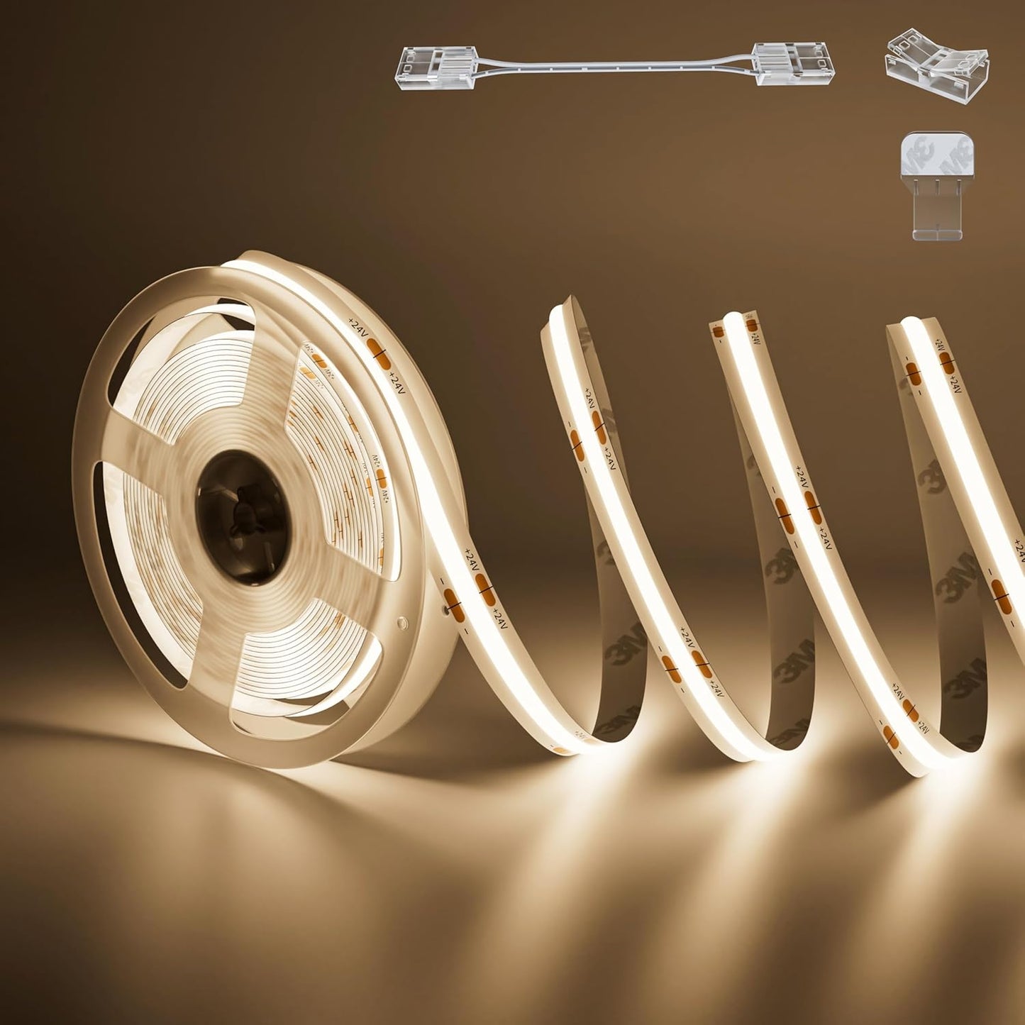 PAUTIX COB LED Strip Light 32.8ft Super Bright Natural White