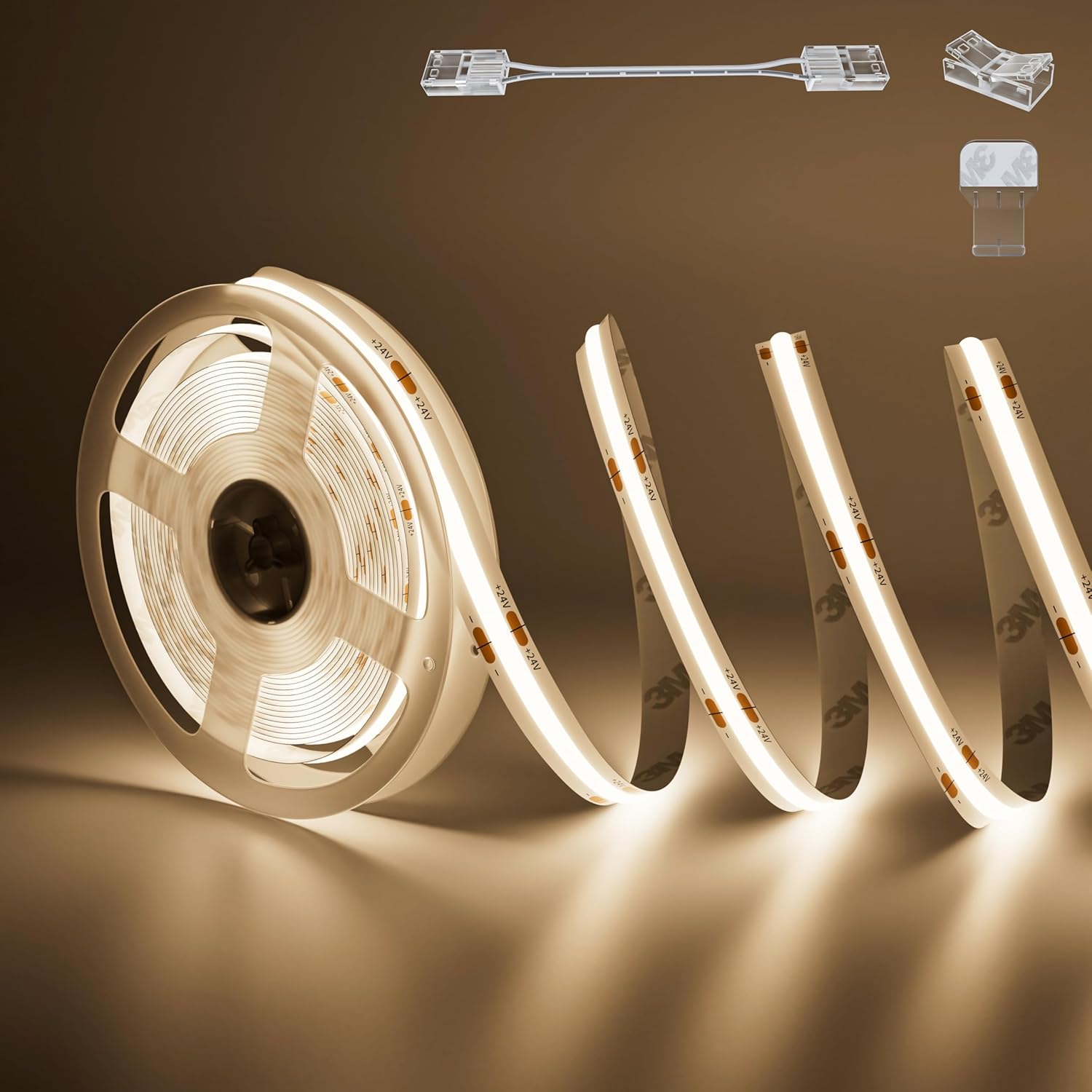 PAUTIX COB LED Strip Light 32.8ft Super Bright Natural White