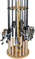 Fishing Rod Holder for 16 Rods - Vertical Garage Storage Rack