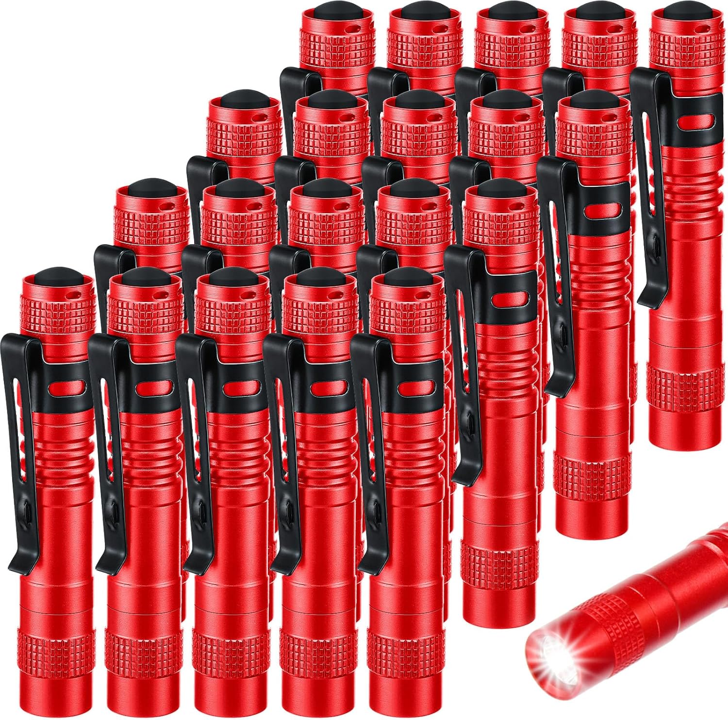 Hortsun Mini Pen Light Flashlights - 20 Pcs Pocket LED Torches