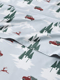 Full Christmas Pickup Trucks Sheet Set - Cozy Holiday 4 Piece