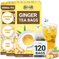 LeafLea 120 Ginger Tea Bags - Pure Spicy Herbal Comfort