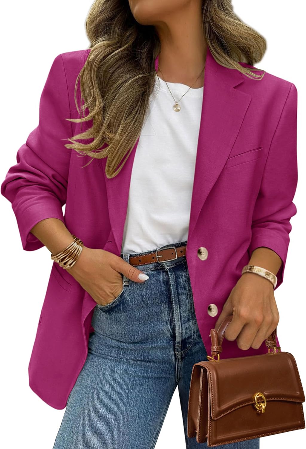 PRETTYGARDEN Blazers for Women Business Casual with Pockets