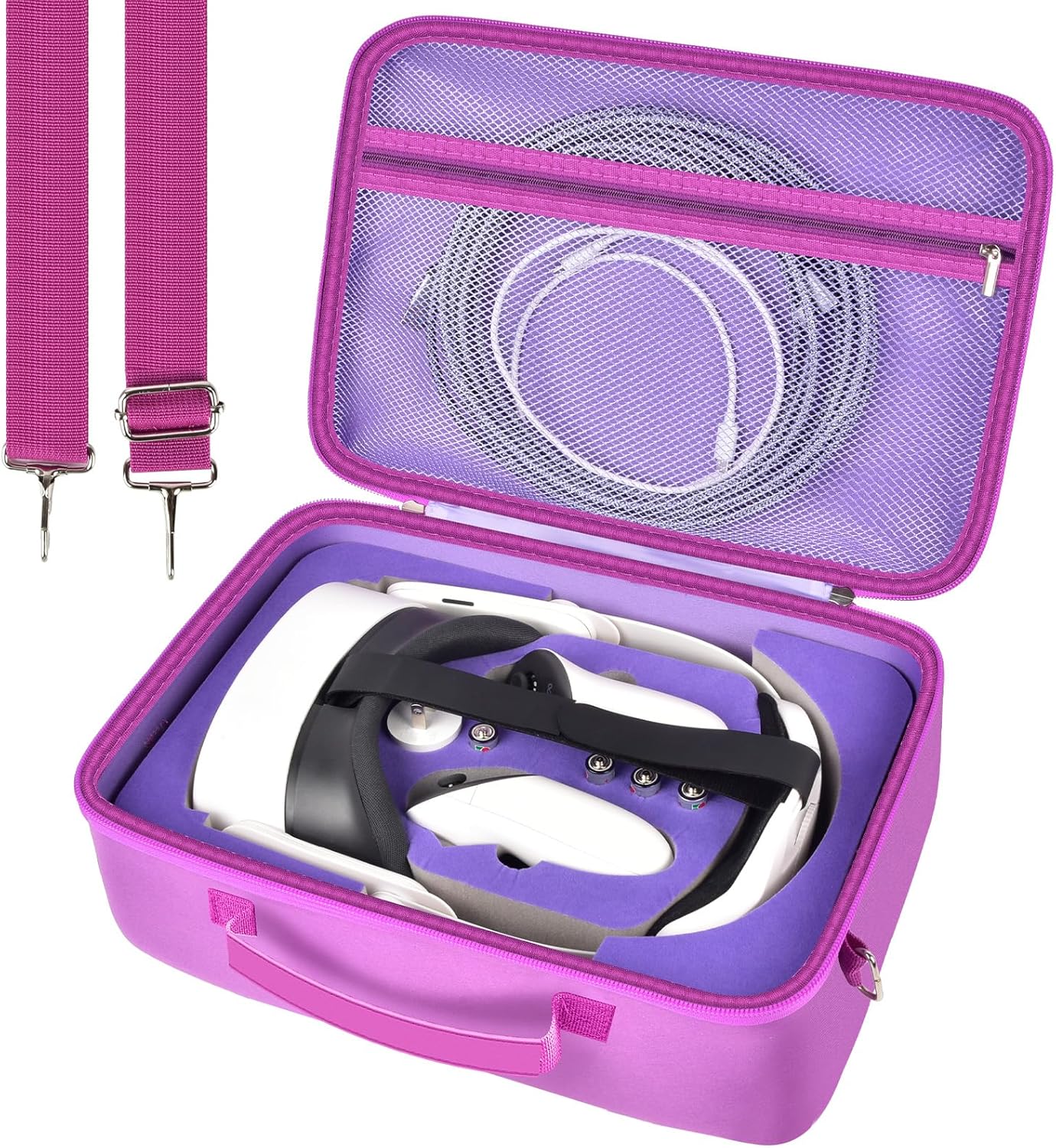Hard Carrying Case for Meta Quest 3 and Oculus Quest 2 Accessories